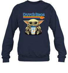 Baby Yoda Hugs Dutch Bros Sweatshirt - PrimaryTee