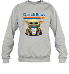 Baby Yoda Hugs Dutch Bros Sweatshirt - PrimaryTee