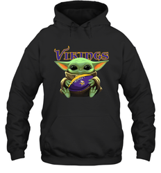 Baby Yoda Loves The Minnesota Vikings Star Wars NFL Shirts Hoodie - PrimaryTee