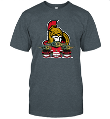 Ottawa Senators Star Wars Logo Baby Yoda Men's T-Shirt - PrimaryTee