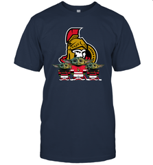 Ottawa Senators Star Wars Logo Baby Yoda Men's T-Shirt - PrimaryTee