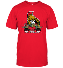 Ottawa Senators Star Wars Logo Baby Yoda Men's T-Shirt - PrimaryTee