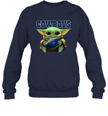 Baby Yoda Loves The Dallas Cowboys Star Wars NFL Shirts Sweatshirt - PrimaryTee