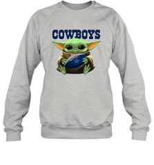 Baby Yoda Loves The Dallas Cowboys Star Wars NFL Shirts Sweatshirt - PrimaryTee