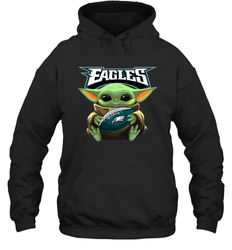 Baby Yoda Loves The Philadelphia Eagles Star Wars NFL Shirts Hoodie - PrimaryTee