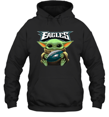 Baby Yoda Loves The Philadelphia Eagles Star Wars NFL Shirts Hoodie - PrimaryTee