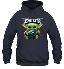 Baby Yoda Loves The Philadelphia Eagles Star Wars NFL Shirts Hoodie - PrimaryTee