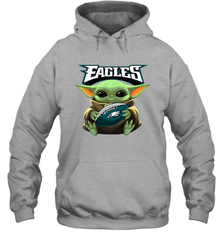 Baby Yoda Loves The Philadelphia Eagles Star Wars NFL Shirts Hoodie - PrimaryTee