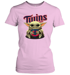 Baby Yoda Hugs The Minnesota Twins Shirts Women's T-Shirt - PrimaryTee