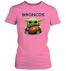 Baby Yoda Loves The Denver Broncos Star Wars NFL Shirts Women's T-Shirt - PrimaryTee