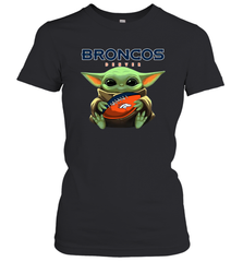 Baby Yoda Loves The Denver Broncos Star Wars NFL Shirts Women's T-Shirt - PrimaryTee