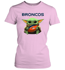 Baby Yoda Loves The Denver Broncos Star Wars NFL Shirts Women's T-Shirt - PrimaryTee