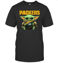 Baby Yoda Loves The Green Bay Packers Star Wars NFL Shirts Men's T-Shirt - PrimaryTee