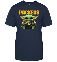 Baby Yoda Loves The Green Bay Packers Star Wars NFL Shirts Men's T-Shirt - PrimaryTee