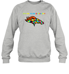 It's Ok To Be Different Denver Broncos Autism Shirt Sweatshirt - PrimaryTee
