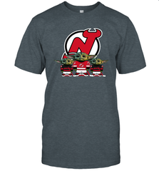 New Jersey Devils Star Wars Logo Baby Yoda Men's T-Shirt - PrimaryTee