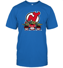 New Jersey Devils Star Wars Logo Baby Yoda Men's T-Shirt - PrimaryTee