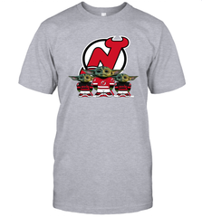 New Jersey Devils Star Wars Logo Baby Yoda Men's T-Shirt - PrimaryTee