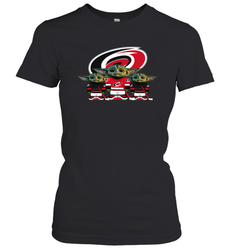 Carolina Hurricanes Star Wars Logo Baby Yoda Women's T-Shirt - PrimaryTee