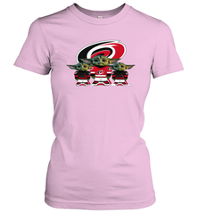 Carolina Hurricanes Star Wars Logo Baby Yoda Women's T-Shirt - PrimaryTee