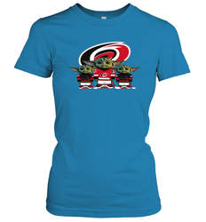 Carolina Hurricanes Star Wars Logo Baby Yoda Women's T-Shirt - PrimaryTee
