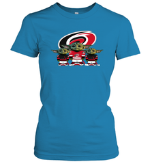 Carolina Hurricanes Star Wars Logo Baby Yoda Women's T-Shirt - PrimaryTee