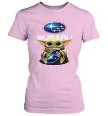 Baby Yoda Hugs The Subaru Car Logo Star Wars Shirts Women's T-Shirt - PrimaryTee