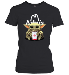 Baby Yoda Hugs Arbys Cup Star Wars Shirts Women's T-Shirt - PrimaryTee
