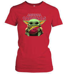 Baby Yoda Loves The Arizona Cardinals Star Wars NFL Shirts Women's T-Shirt - PrimaryTee