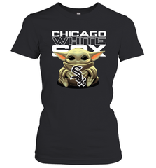 Baby Yoda Hugs The Chicago White Sox Shirts Women's T-Shirt - PrimaryTee