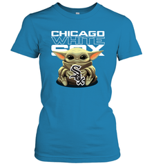 Baby Yoda Hugs The Chicago White Sox Shirts Women's T-Shirt - PrimaryTee
