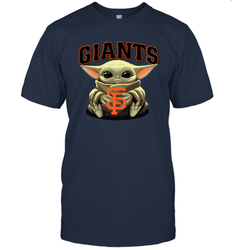Baby Yoda Hugs The San Francisco Giants Shirts Men's T-Shirt - PrimaryTee