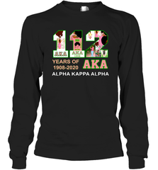 112 Years of Aka Alpha Kappa Alpha 1908 2020 Shirt Long Sleeve T-Shirt - PrimaryTee