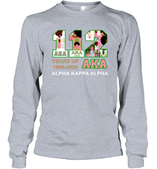 112 Years of Aka Alpha Kappa Alpha 1908 2020 Shirt Long Sleeve T-Shirt - PrimaryTee