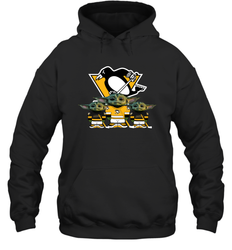 Pittsburgh Penguins Star Wars Logo Baby Yoda Hoodie - PrimaryTee