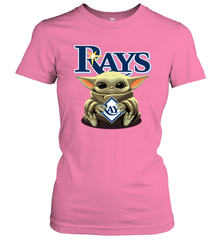 Baby Yoda Hugs The Tampa Bay Rays Shirts Women's T-Shirt - PrimaryTee
