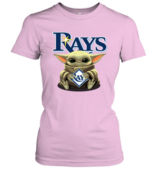 Baby Yoda Hugs The Tampa Bay Rays Shirts Women's T-Shirt - PrimaryTee