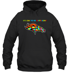 It's Ok To Be Different Denver Broncos Autism Shirt Hoodie - PrimaryTee