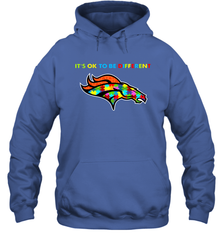 It's Ok To Be Different Denver Broncos Autism Shirt Hoodie - PrimaryTee
