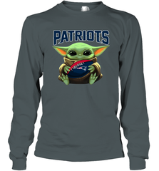 Baby Yoda Loves The New England Patriots Star Wars NFL Shirts Long Sleeve T-Shirt - PrimaryTee