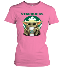 Baby Yoda Hugs Starbucks Cup Star Wars Shirts Women's T-Shirt - PrimaryTee