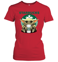 Baby Yoda Hugs Starbucks Cup Star Wars Shirts Women's T-Shirt - PrimaryTee