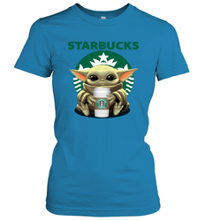 Baby Yoda Hugs Starbucks Cup Star Wars Shirts Women's T-Shirt - PrimaryTee