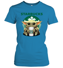 Baby Yoda Hugs Starbucks Cup Star Wars Shirts Women's T-Shirt - PrimaryTee