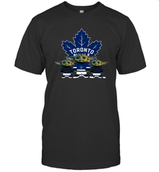 Toronto Maple Leafs Star Wars Logo Baby Yoda Men's T-Shirt - PrimaryTee