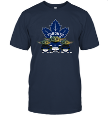 Toronto Maple Leafs Star Wars Logo Baby Yoda Men's T-Shirt - PrimaryTee