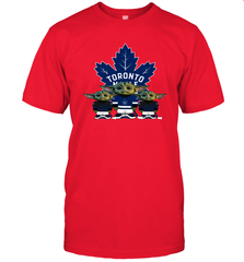 Toronto Maple Leafs Star Wars Logo Baby Yoda Men's T-Shirt - PrimaryTee