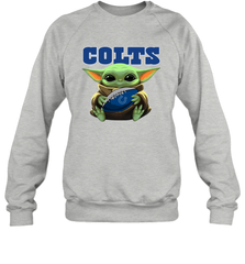 Baby Yoda Loves The Indianapolis Colts Star Wars NFL Shirts Sweatshirt - PrimaryTee