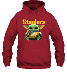 Baby Yoda Loves The Pittsburgh Steelers Star Wars NFL Shirts Hoodie - PrimaryTee