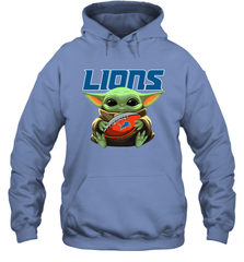 Baby Yoda Loves The Detroit Lions Star Wars NFL Shirts Hoodie - PrimaryTee
